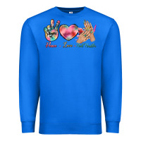 True Royal Peace Love Nail Hustler Premium Sweatshirt - BundleAndBundleShop