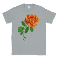 Heather Grey Burst Of Joy Rose Classic Tee - LillyAllenDesigns