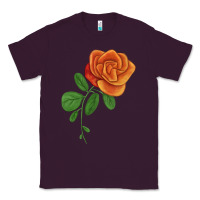 Plum Burst Of Joy Rose Classic Tee - LillyAllenDesigns