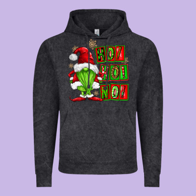 Ho Ho No Christmas Gnomes Vintage Hoodie Designed By Fadigitalartstudio