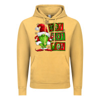 Vintage Mustard ho ho no christmas gnomes Vintage Hoodie - FaDigitalArtStudio