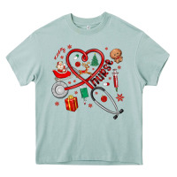 Arona christmas nurse Heavy Core Tee - MaliasSmallBusiness