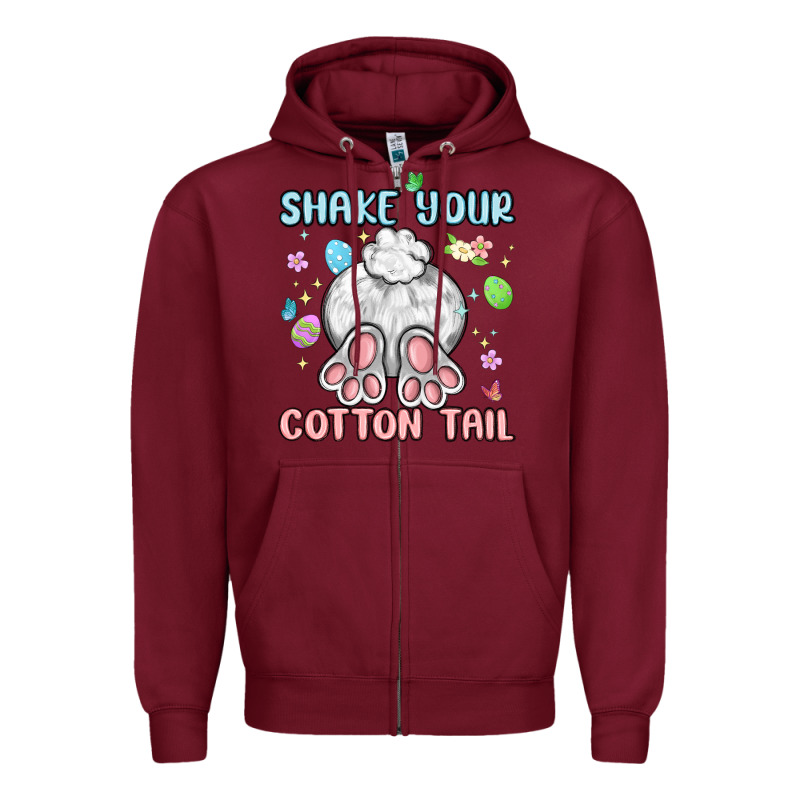 Shake Your Cotton Tail Zipper Hoodie by MaliasSmallBusiness | Teevron