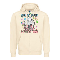Sandshell shake your cotton tail Zipper Hoodie - MaliasSmallBusiness