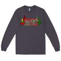 Smoke merry christmas glitter plaid trees Long Sleeve Tee - AdoDesignShop