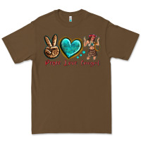 Cacao peace love cowgirl Premium Tee - texasbilliewilder