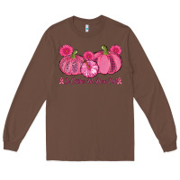 Chestnut in october we wear pink pumpkins Long Sleeve Tee - AdoDesignShop