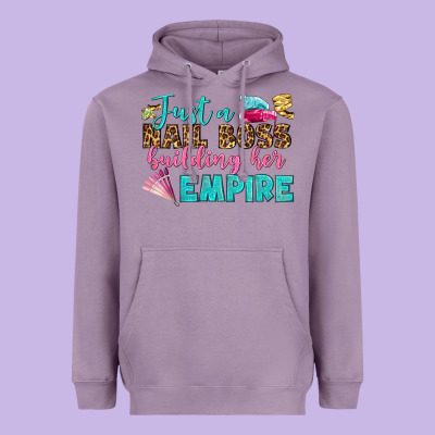 Just A Nail Boss Building Her Empire Bbs Heavyweight Hoodie Designed By Bundleandbundleshop