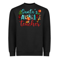Black santa s favorite teacher Heavyweight Sweatshirt - JahusDesignShop