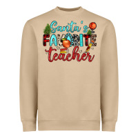 Santa S Favorite Teacher Heavyweight Sweatshirt | Teevron
