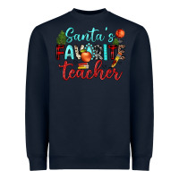 Navy santa s favorite teacher Heavyweight Sweatshirt - JahusDesignShop