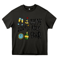 Asphalt happy new year 2024 Heavy Core Tee - MaliasSmallBusiness