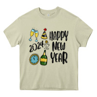Mossy happy new year 2024 Heavy Core Tee - MaliasSmallBusiness
