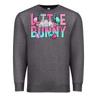 Charcoal Heather Little Bunny Easter Premium Sweatshirt - BundleAndBundleShop