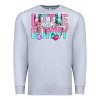 Heather Grey Little Bunny Easter Premium Sweatshirt - BundleAndBundleShop