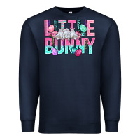 Navy Little Bunny Easter Premium Sweatshirt - BundleAndBundleShop