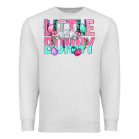 Oatmeal Heather Little Bunny Easter Premium Sweatshirt - BundleAndBundleShop