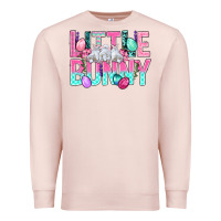 Pale Pink Little Bunny Easter Premium Sweatshirt - BundleAndBundleShop