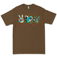 Cacao peace love freebird Premium Tee - texasbilliewilder