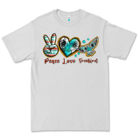 Dove Grey peace love freebird Premium Tee - texasbilliewilder