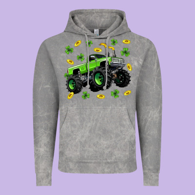 Monster Truck St Patricks Day Vintage Hoodie Designed By Neo Western
