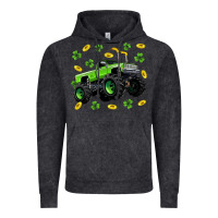 Vintage Black Monster truck st patricks day Vintage Hoodie - Neo Western