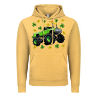 Vintage Mustard Monster truck st patricks day Vintage Hoodie - Neo Western