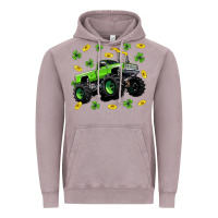 Vintage Zinc Monster truck st patricks day Vintage Hoodie - Neo Western