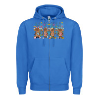 True Royal easter day baby highland cow Zipper Hoodie - MaliasSmallBusiness