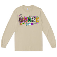 Mushroom mardi gras nurse leopard cowhide glitter Long Sleeve Tee - Artiststas