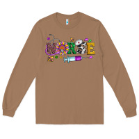 Toasted Coconut mardi gras nurse leopard cowhide glitter Long Sleeve Tee - Artiststas