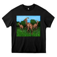 Black parasaurolophus Heavy Core Tee - Artiststas