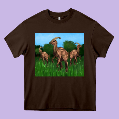 Parasaurolophus Heavy Core Tee Designed By Artiststas