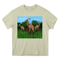 Mossy parasaurolophus Heavy Core Tee - Artiststas