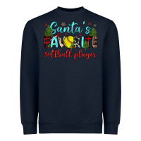 Navy santa s favorite softball player Heavyweight Sweatshirt - JahusDesignShop