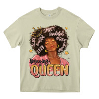 Mossy black queen Heavy Core Tee - MaliasSmallBusiness