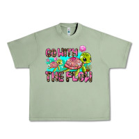 Oil Green go with the flow Urban Heavy Tee - AdoDesignShop