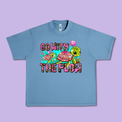 Go With The Flow Urban Heavy Tee Designed By Adodesignshop