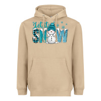 Mushroom let it snow with cute snowman bbs Heavyweight Hoodie - BundleAndBundleShop