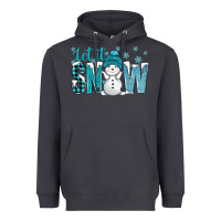 Let It Snow With Cute Snowman Bbs Heavyweight Hoodie | Teevron