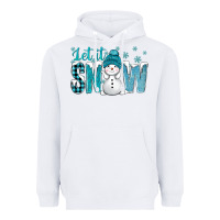White let it snow with cute snowman bbs Heavyweight Hoodie - BundleAndBundleShop