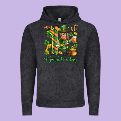 My 1 St St. Patricks Day Vintage Hoodie Designed By Neo Western