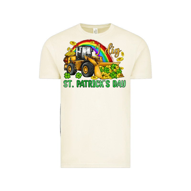 I Dig St Patrick S Day Bulldozer Vintage Tee by JahusDesignShop | Teevron