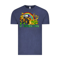 Vintage Denim i dig st patrick s day bulldozer Vintage Tee - JahusDesignShop