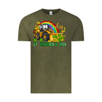 Vintage Olive i dig st patrick s day bulldozer Vintage Tee - JahusDesignShop