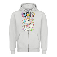 Dove Grey so peepin boujee Zipper Hoodie - MaliasSmallBusiness