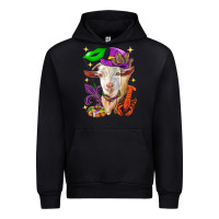 Black Mardi Gras Goat Urban Hoodie - HowdyJamesFarm