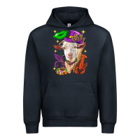 Navy Mardi Gras Goat Urban Hoodie - HowdyJamesFarm