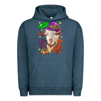 Pigment Midnight Navy Mardi Gras Goat Urban Hoodie - HowdyJamesFarm