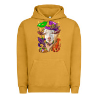 Pigment Peanut Butter Mardi Gras Goat Urban Hoodie - HowdyJamesFarm